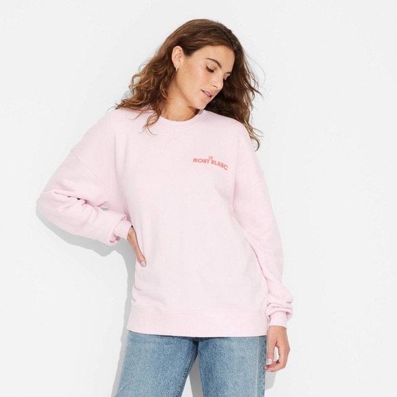 Oversized Sweatshirt -Wild Fable Heavyweight Cotton-Polyester Fleece 🆕 - Picture 2 of 5